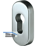 WSS Rosette Sicherheits-Schieberosette PZ, 33 x 74 x 9 mm, silber eloxiert