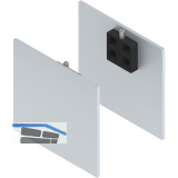 SOLIDO 100/HELM Abdeckkappen-Set Blende H/G Abstandsprofil 2x15/1x9 mm silber