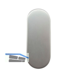 GRUNDMANN Blindrosette BL, oval, verdeckt geschr., 30x72x8mm, silber eloxiert