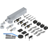 SOLIDO ECO Schiebet�rantriebset 2-flg. f�r Holzt�ren 40 kg