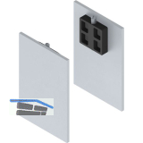 SOLIDO 100/HELM Abdeckkappen-Set Blende H/G mit Abstandsprofil 9 silber