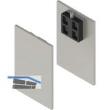 SOLIDO 100/HELM Abdeckkappen-Set Blende H/G mit Abstandsprofil 9 Edelstahl