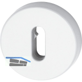 HEWI Schl�sselrosette 306.23 - reinwei�