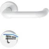 Dr�ckergarnitur 111.20 R - auf Rosette BB, 38 - 48, reinwei�