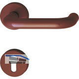 FH-Dr�ckergarnitur111.20 R FH - auf Rosette PZ, rubinrot