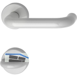 Dr�ckergarnitur 111.20 R - auf Rosette WC, 38 - 48, lichtgrau