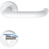 Dr�ckergarnitur 111.23 R - auf Rosette PZ, 38 - 48, Polyamid, reinwei�