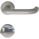 Dr�ckergarnitur 111.23 R - auf Rosette WC, 38 - 48, felsgrau