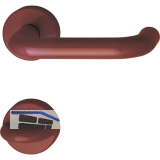 Dr�ckergarnitur 111.23 R - auf Rosette WC, 38 - 48, rubinrot