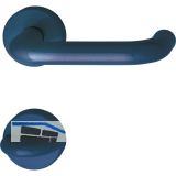 Dr�ckergarnitur 111.23 R - auf Rosette WC, 38 - 48, stahlblau