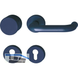 Wechselgarnitur 111.20 R/122.23 - auf Rosette PZ stahlblau