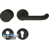 Wechselgarnitur 111.23 R/122.23 - auf Rosette PZ tiefschwarz