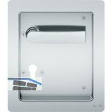 FSBTurnhallenmuschel 77 7952 - 200 x 230 , rechts, PZ 72 , VK 9, Edelstahl