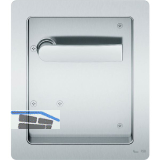 FSB Turnhallenmuschel 77 7952 - 200 x 230 , rechts, ungelocht, VK 9, Edelstahl