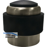 MARCHESI Boden- und Wandt�rpuffer, Gummi schwarz � 35 mm, Edelstahl