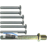 SOLIDO Befestigungsset zu Wechselgarnituren, T�rst�rke 95-105 mm, Stahl verzinkt