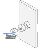 Fr�sschablone zu Holzfenster - Steckgriffen