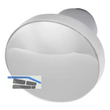 Knopfdr�ckerlochteil Flachform, � 45 mm, Aluminium poliert