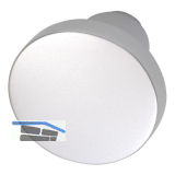 Knopfdr�ckerlochteil Flachform, � 45 mm, Aluminium silber eloxiert