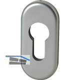 FSB Zylinderrosette 17 1757 oval, 32,5 x 70 x 7 mm, Aluminium silber eloxiert