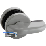 Trennwandverriegelung mit �berwurfriegel, grau