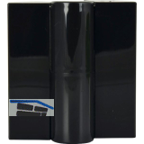 Trennwand-Aufschraubband Kunststoff schwarz, links