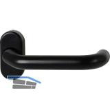 FSB FH-Rahment�rdr�cker 97 0625 Hochhaltefeder ovale Rosette Alu tiefschwarz