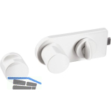 Trennwand-Verriegelung mit Riegelschloss, wei�