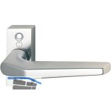 Dr�ckerhalbgarnitur FRANKFURT 117GF/22 auf Rosette, Aluminium silber eloxiert