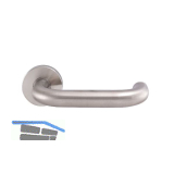 SOLIDO Dr�ckerlochteil TALIN - auf Rosette, Edelstahl matt