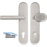 SH-Wechselgarnitur GEHRUNG -auf Schild PZ88, mit Kzs., Edelstahl