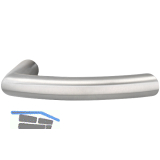 MARCHESI Dr�ckerlochteil ARC - ohne Rosette, VK 8 mm, Edelstahl matt