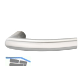 MARCHESI Dr�ckerlochteil RIGA - ohne Rosette, VK 8 mm, Edelstahl matt