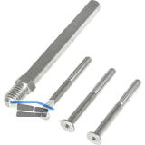 SH-Befestigungsset, Wechselstift u. Schrauben,TS 36-45,Stahl verzinkt