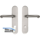 SH-Dr�ckergarnitur HARMONIE - auf Schild PZ92, mit Kzs., Edelstahl, RC2