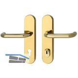 SH-Dr�ckergarnitur HARMONIE - auf Schild PZ88, mit Kzs., messingf�rbig