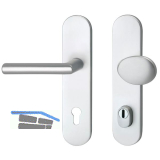 SH-Wechselgarnitur GEHRUNG - auf LS PZ88, mit Kernziehschutz, silber, RC2