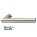 MARCHESI Dr�ckerlochteil GEHRUNG - ohne Rosette, VK 8 mm, Edelstahl matt