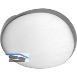 MARCHESI T�rknopf gekr�pft oval, 51 x 81 x 47, Aluminium silber eloxiert
