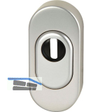 FSB Sicherheitsrosette 73 3249 oval PZ mit Kernziehschutz, Aluminium silber