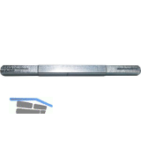 Kerbstift V+V abgesetzt von 8 auf 8,5 mm, 100 mm, Stahl verzinkt