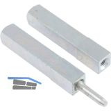 Dr�ckerstift GEOS 247V geteilt, LI 50 x LA 50, VK: 8,5/9/8,5 mm, Stahl verzinkt