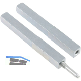 Dr�ckerstift GEOS 247V geteilt, LI 80 x LA 80, VK: 8,5/9/8,5 mm, Stahl verzinkt