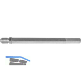 Wechselstift Nr. 4/3, M12, 160 mm, Achsialbohrung, VK: 8,5/8, verzinkt
