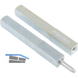 Dr�ckerstift GEOS 247V geteilt, LI 70 x LA 70, VK: 8,5/9/8,5 mm, Stahl verzinkt