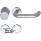 Wechselgarnitur 1754/D6K - auf Rosette PZ, VK 8,5, TS wahlweise, silber