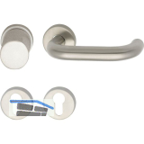 FH-Wechselgarnitur GEOS 1754/D6K FH-auf Rosette PZ, VK 8,5, Edelstahl