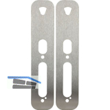 Unterlagsplatten f�r Langschildbeschlag Salto XS4 One, 308x65x1 mm, Edelstahl