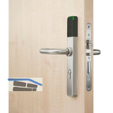 SALTO Langschildbeschlag XS4 One EM752U,PZ92, VK 8 mm,IP55,TS 38-60mm, Edelstahl