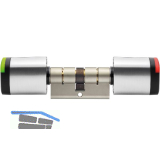 SALTO Einbaudoppelknaufzylinder Neo 105-120mm,Au�enbereich IP66,Elekt.beidseitig